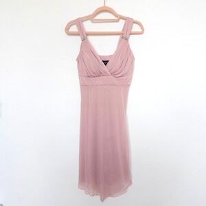 En Focus Studio Womens Babydoll Dress‎ Size 4 Blush Pink Fairy Romantic Coquette